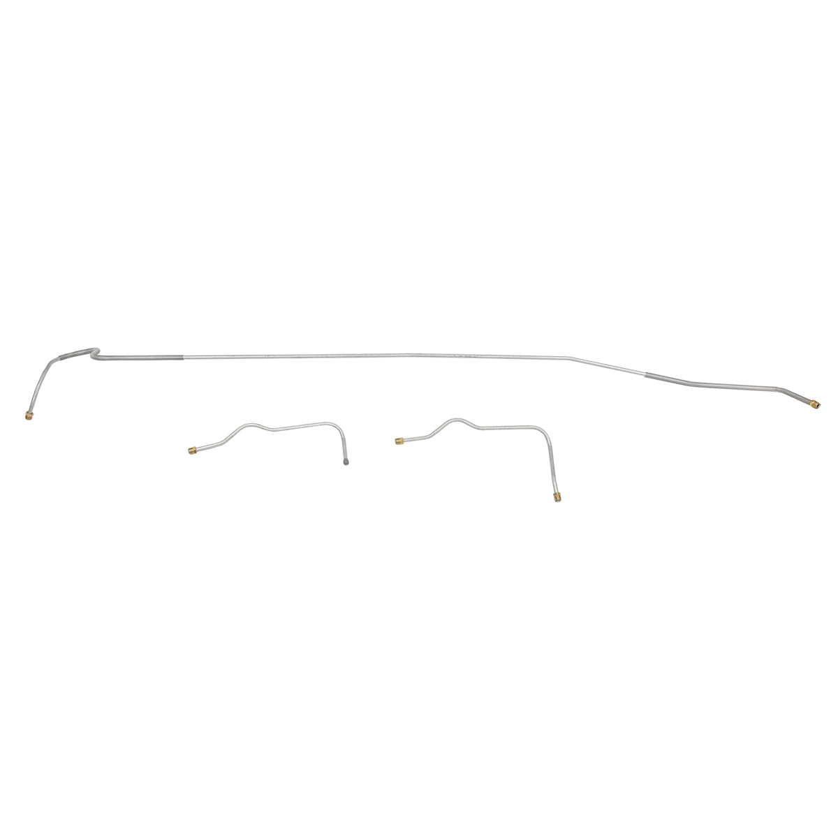 1958-60 Chevrolet Corvette 3/8" Main Fuel Lines 3pc, OE Steel