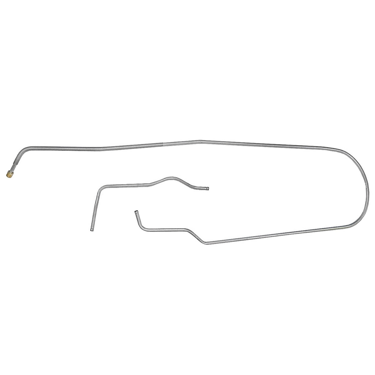 1961-62 Chevrolet Corvette 3/8" Main Fuel Lines 2pc, OE Steel