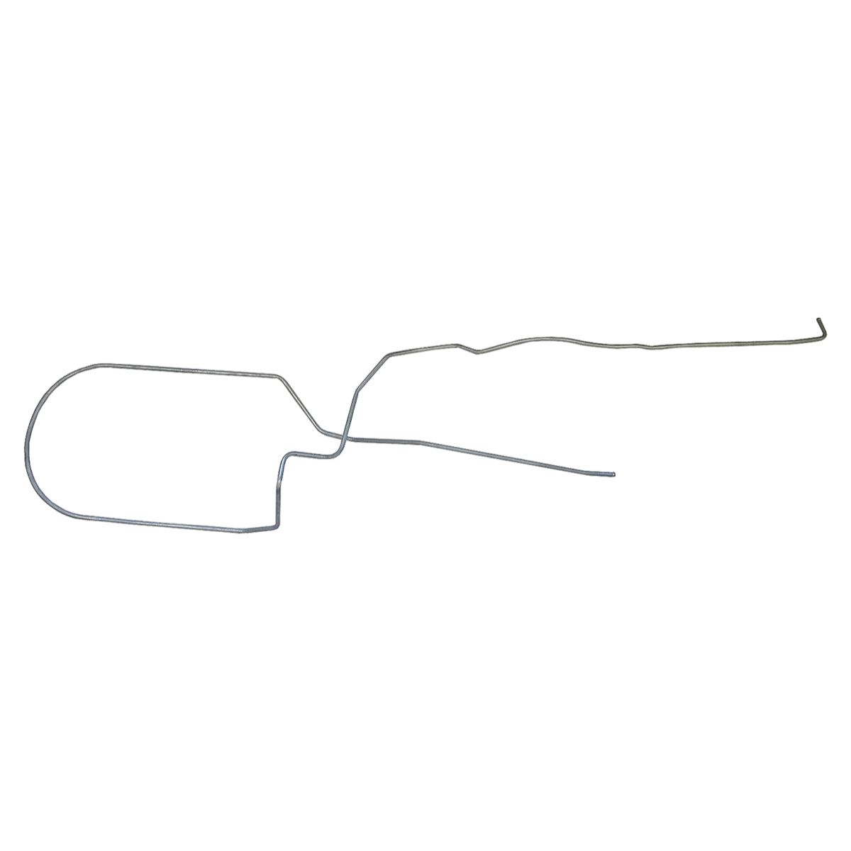 1974-77 Chevrolet Corvette 3/8" Main Fuel Line 1pc, OE Steel