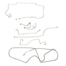 1967 Chrysler Newport New Yorker 300 Manual Drum Complete Brake Line Kit 9pc, OE Steel