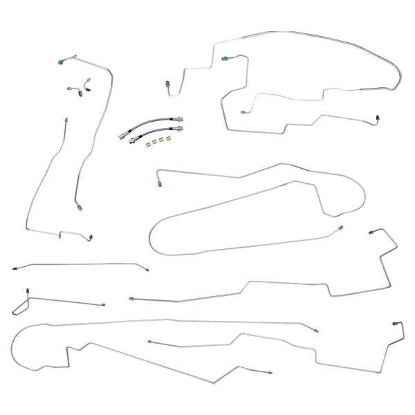 1999-04 Chrysler 300M LHS w/ Traction Control Complete Brake Line Kit 14pc, OE Steel