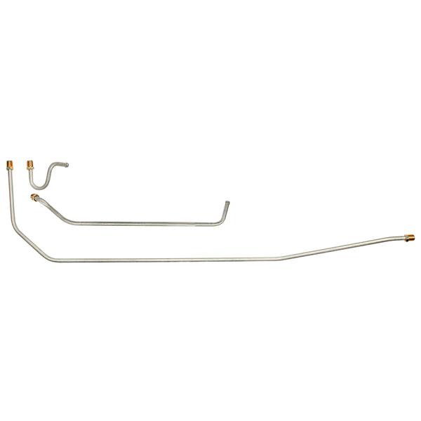 1963-64 Chrysler Newport New Yorker 300 Cross-Ram 4bbl 5/16" Pump to Carb Lines 3pc, OE Steel