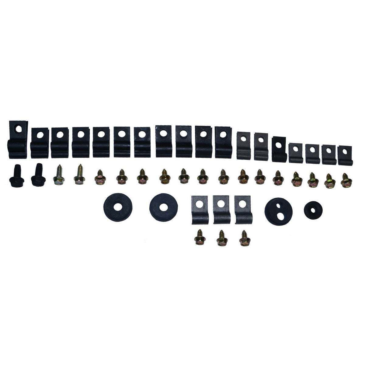 1971-73 Ford Mustang 8cyl, Disc Brakes Clip Kit 46pc