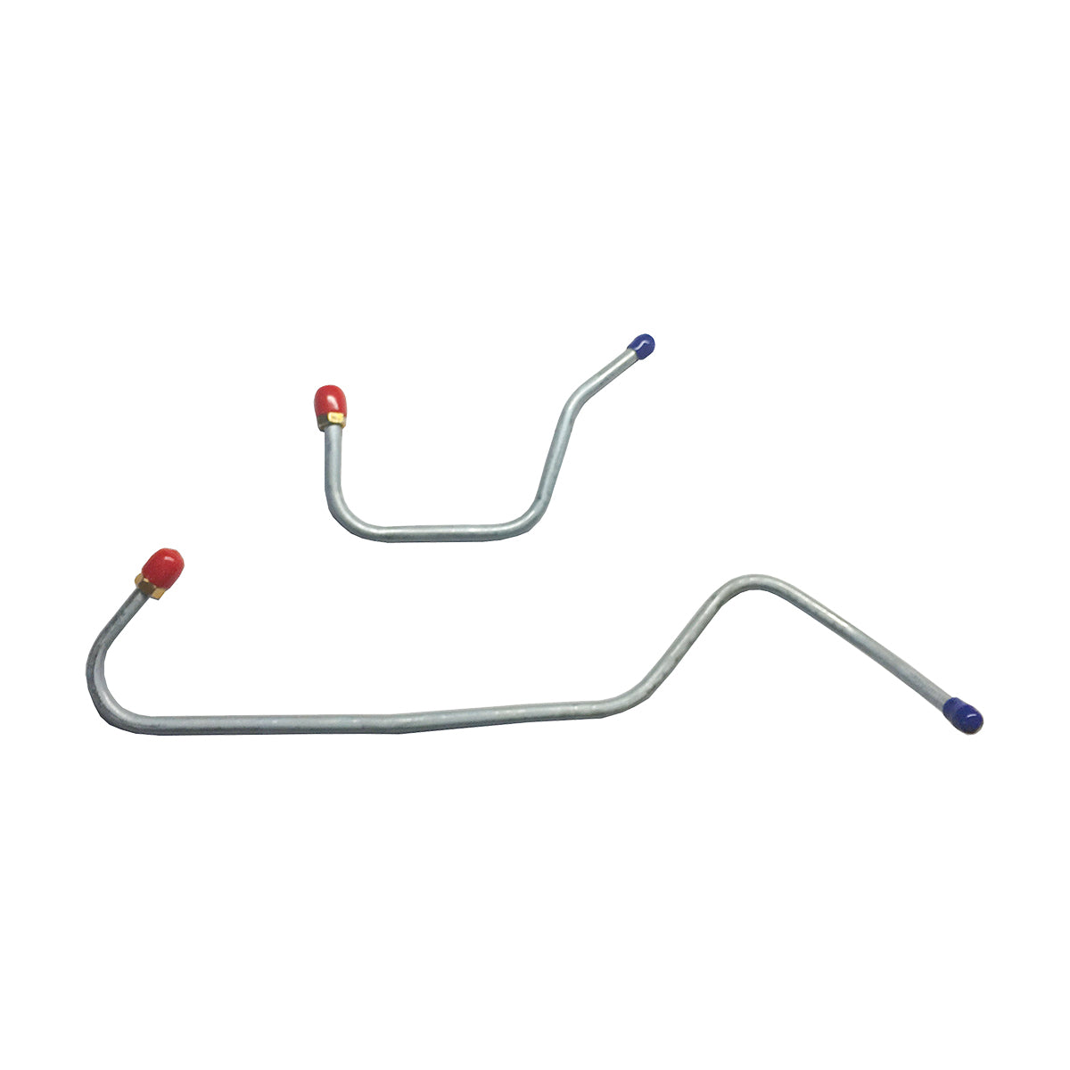 1967-72 Dodge B-Body 318CID 2bbl w/Filter 5/16" Pump to Carb Lines 2pc, OE Steel