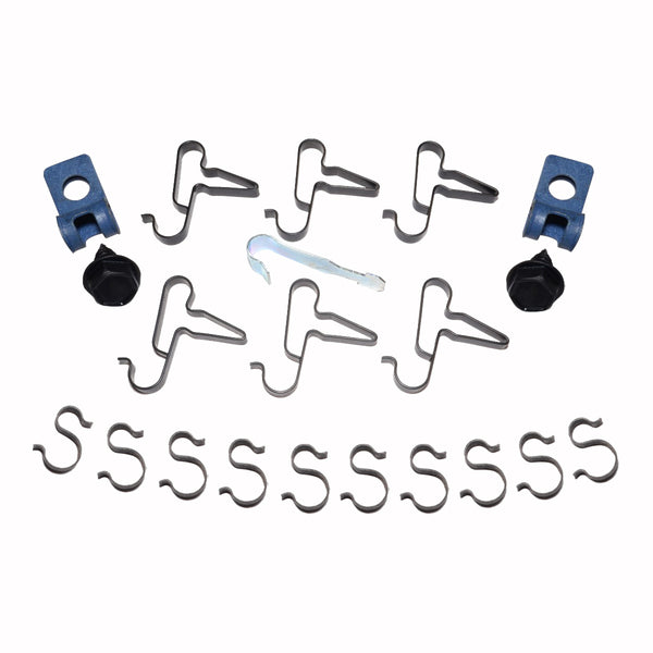 1966-70 Dodge Plymouth B-Body 3/8" Fuel Line Clip Kit w/Return 21pc