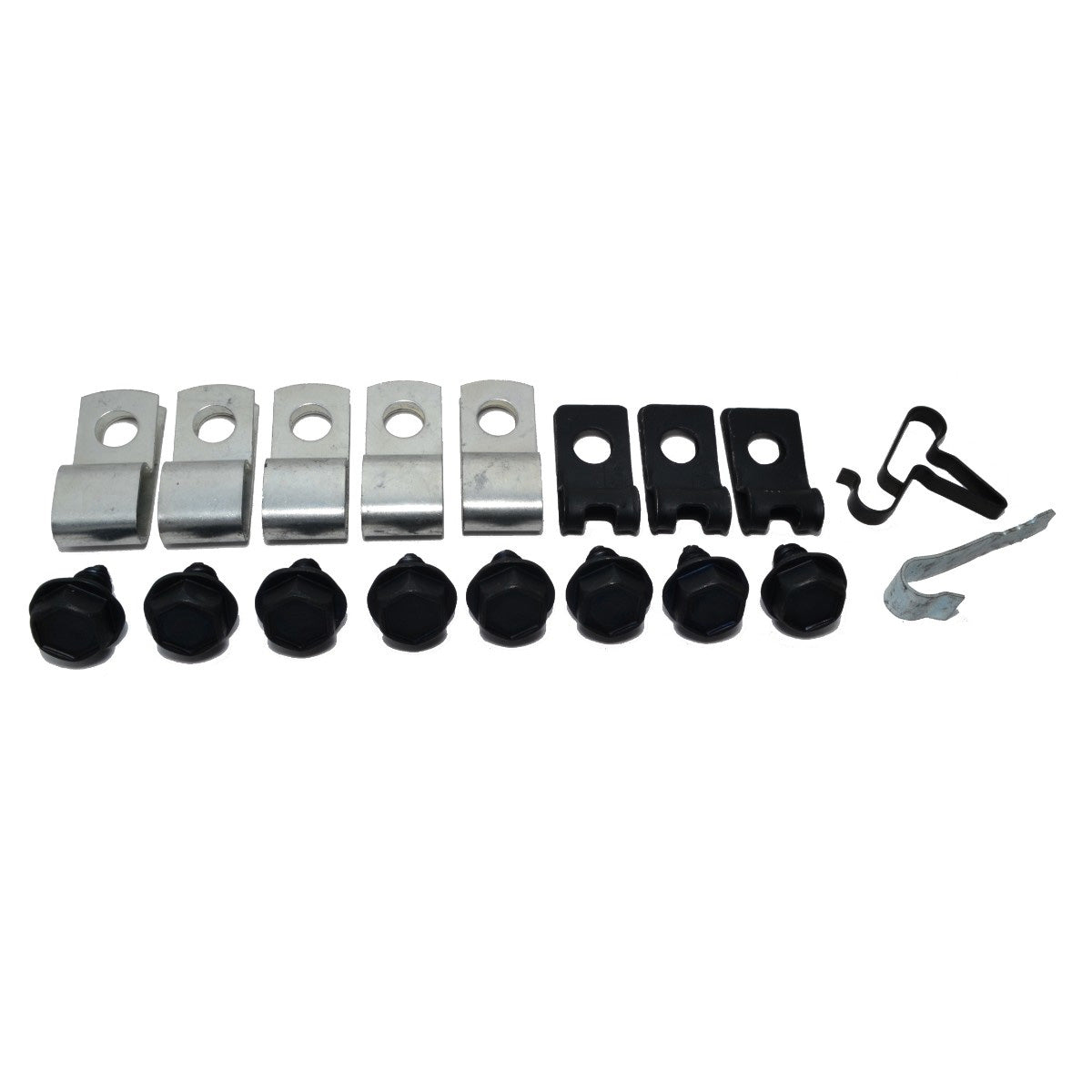 1971-74 Dodge Plymouth B-Body 3/8" Fuel Line Clip Kit w/Return 18pc