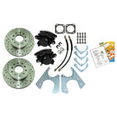 1964-77 GM A-, F-, & X-Body Rear Disc Brake Conversion Without Parking Brake Crossed Drilled & Slotted Rotors
