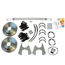 1955-70 Full-Size Chevrolet Rear Disc Brake Conversion with Parking Brake Wheel Kit, Standard Rotors, 15" Wheels