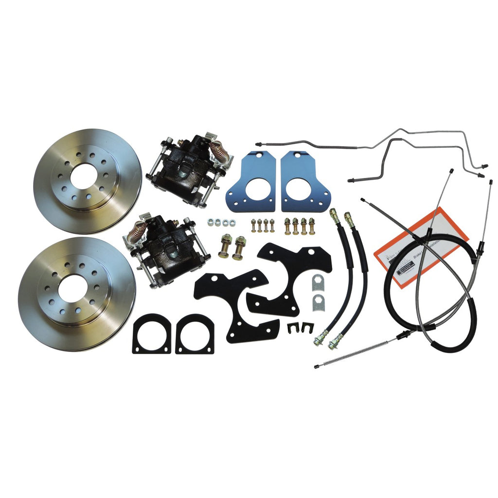 1982-92 GM F-Body Rear Disc Brake Conversion With Standard Rotors With Parking Brake
