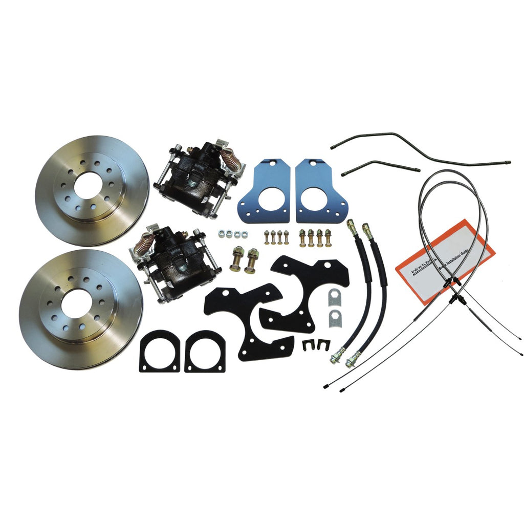 1982-92 Chevrolet GMC S10 S15 Rear Disc Brake Conversion With Standard Rotors With Parking Brake