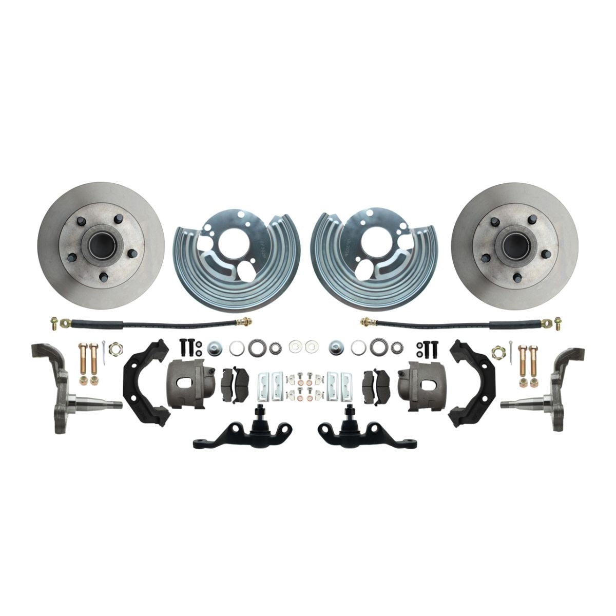 1962-72 Mopar A-Body Disc Brake Wheel Kit 5X4.5 Bolt Pattern Standard Rotors