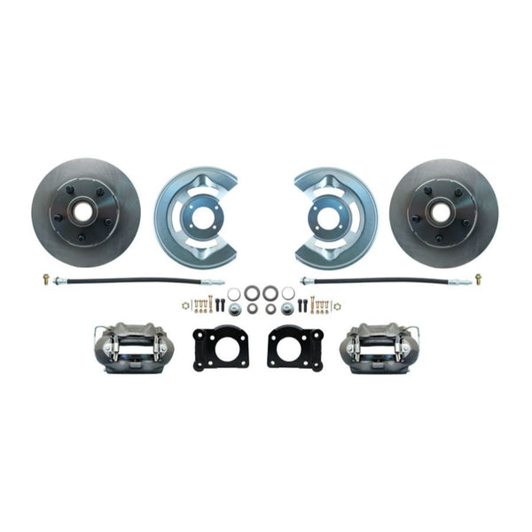 1964-73 Ford Mustang 1967-73 Cougar 1963-69 Falcon 1967-71 Torino 1964-69 Fairlane Comet Front Disc Brake Conversion Lower Kit Standard Rotors
