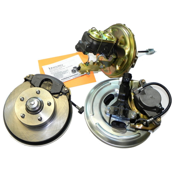 1967 Chevelle, Lemans, Cutlass, Skylark Power Disc Front Brake Conversion Kit Standard Rotors