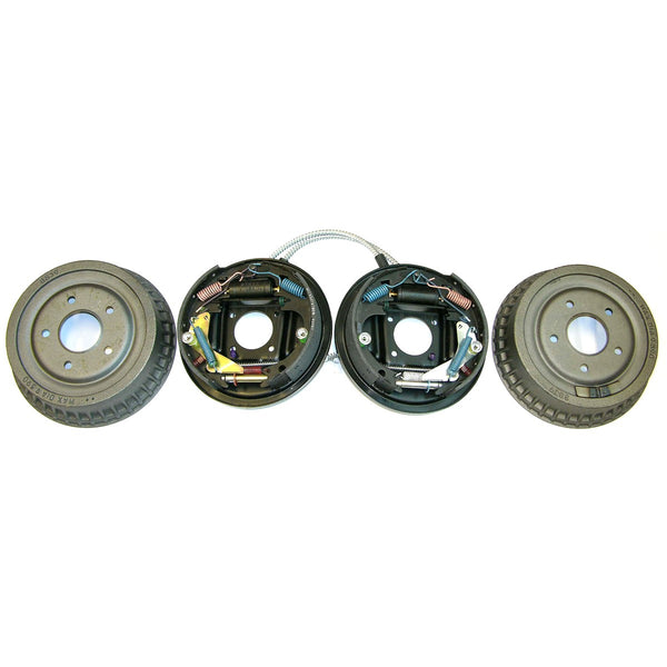1968-77 GM A-Body Complete 9-1/2" Rear Drum Brake Assembly With Splash Shields