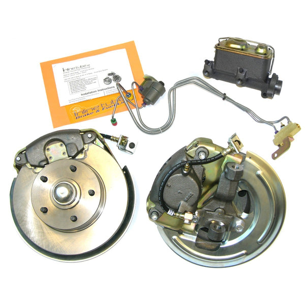 1970 Pontiac GTO, Lemans, Tempest single piston manual disc brake conversion kit