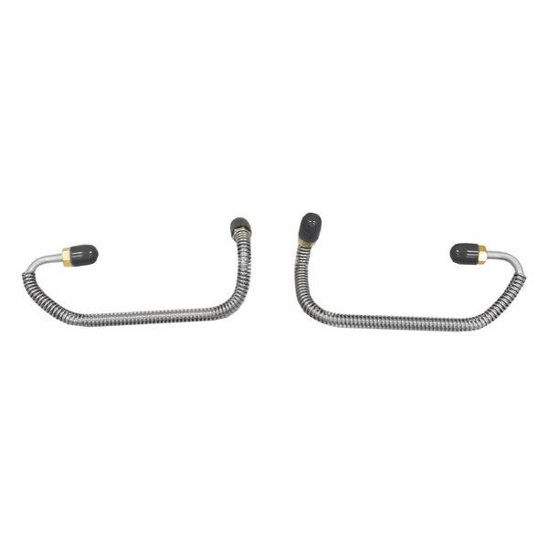 1967-70 Dodge A-Body Dart 3/16" Disc Caliper Lines 2pc, OE Steel