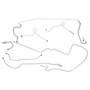 1968-69 Dodge A-Body Dart 2pc F to R, 8-3/4 Rear Power Disc Brake Line Kit 8pc, OE Steel