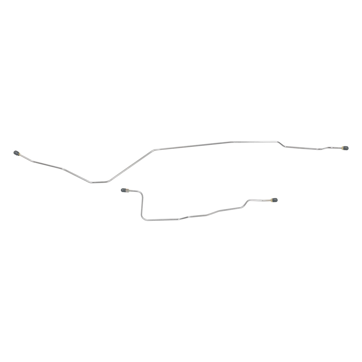 1966-69 Mopar B-Body, 1970-73 Mopar E-Body, Dana 60 Rear Axle, 3/16" Rear Axle Brake Lines 2pc, OE Steel