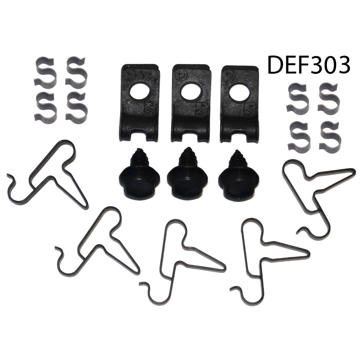 1970 Dodge Plymouth E-Body 5/16" Fuel Line Clip Kit - w/Return Line 19pc