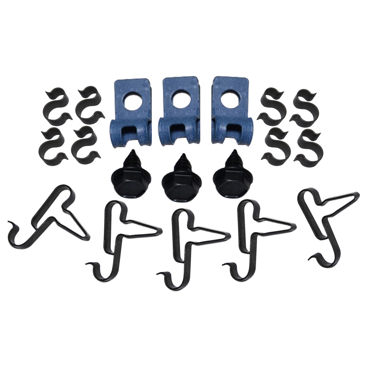 1970 Dodge Plymouth E-Body 3/8" Fuel Line Clip Kit With Return Line 19pc