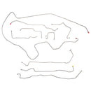 1992-96 Dodge Dakota 4WD V8 Std. Cab Longbed Brake Line Kit 9pc, OE Steel