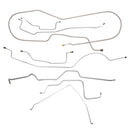 1978-79 Dodge Ram Charger 4wd Complete Power Disc Brake Line Kit 8pc, OE Steel