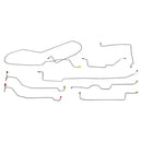 1980-89 Dodge Ramcharger 4WD Power Disc Brake Line Kit 8pc, OE Steel