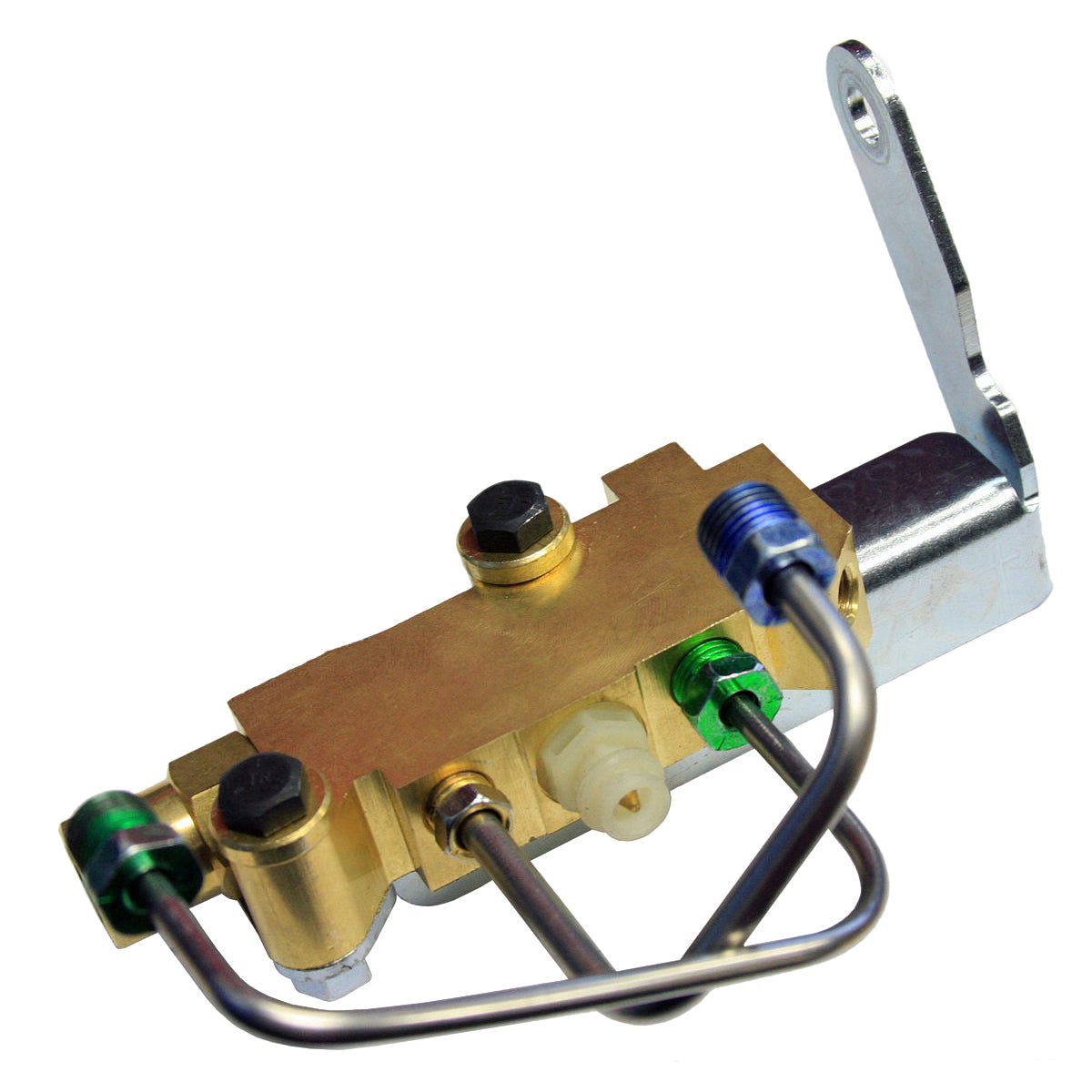 1968-72 GM A-Body 4 Wheel Disc Conversion Valve With Bracket And Master Cylinder Lines OE Steel