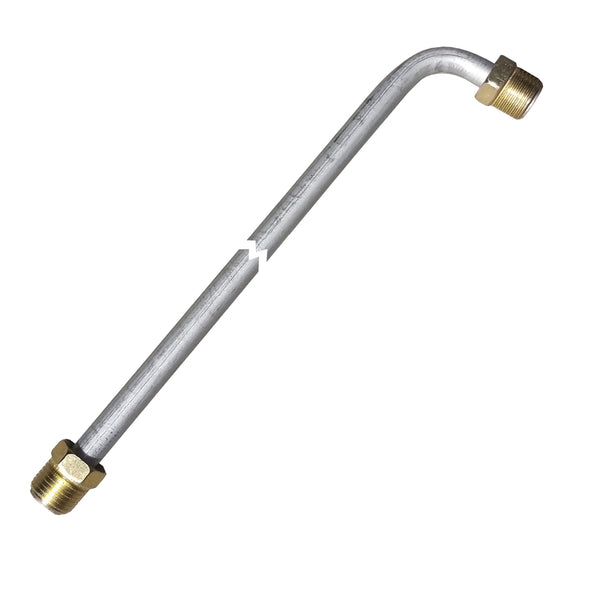 3/8" Tubing 12 Inches Long With 90 Deg Bend One End 5/8-18 Fittings Each End OE Steel