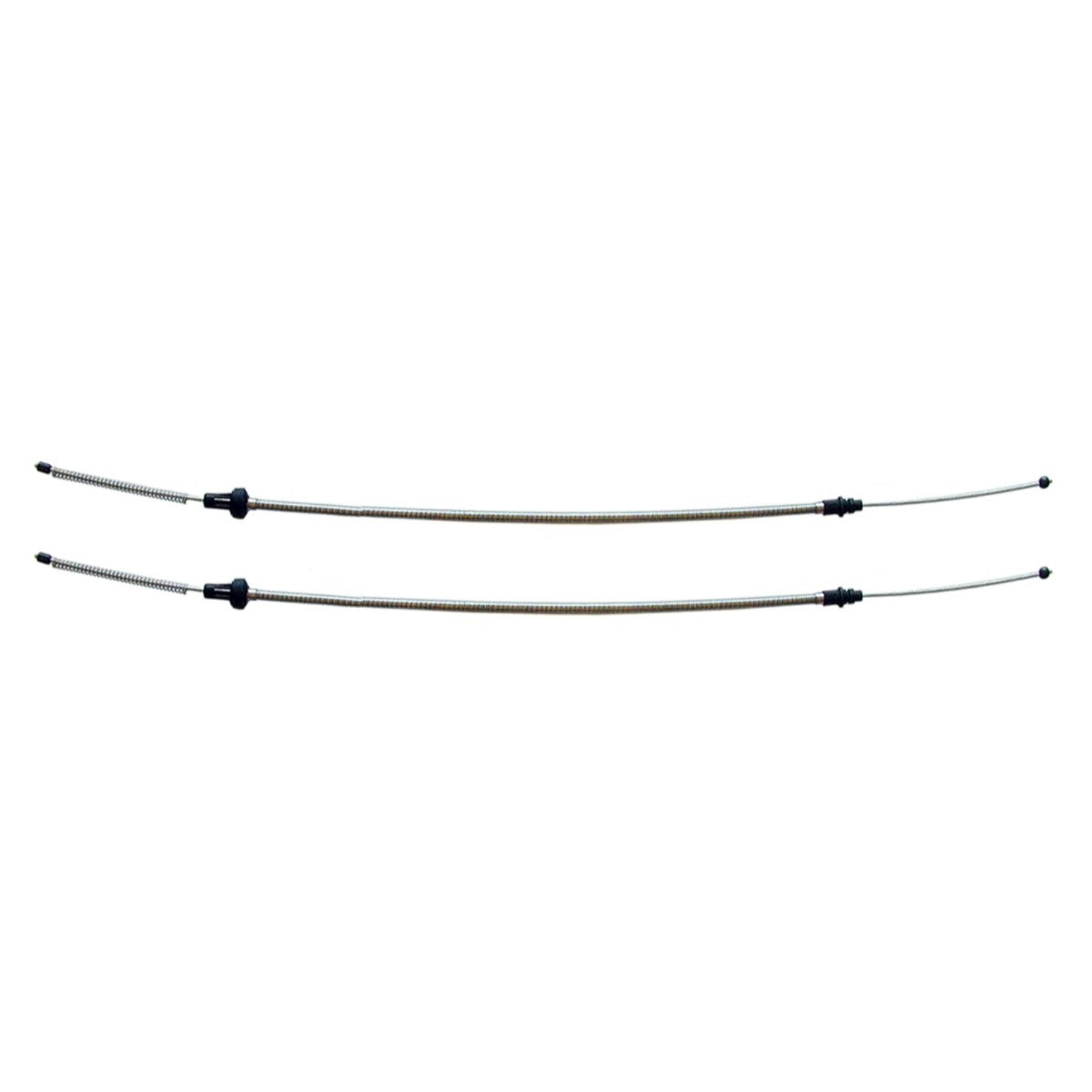 1970-74 Mopar E-body 35-1/2" Rear Disc Brake Conversion Cables 2pc, OE Steel