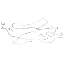1987-89 Ford Bronco Full-Size 4WD Power Disc Complete Brake Line Kit 7pc, OE Steel