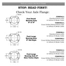 Ford Old Style Rear Disc Conversion Kit w/Standard Rotors w/E-Brake Cable Brackets