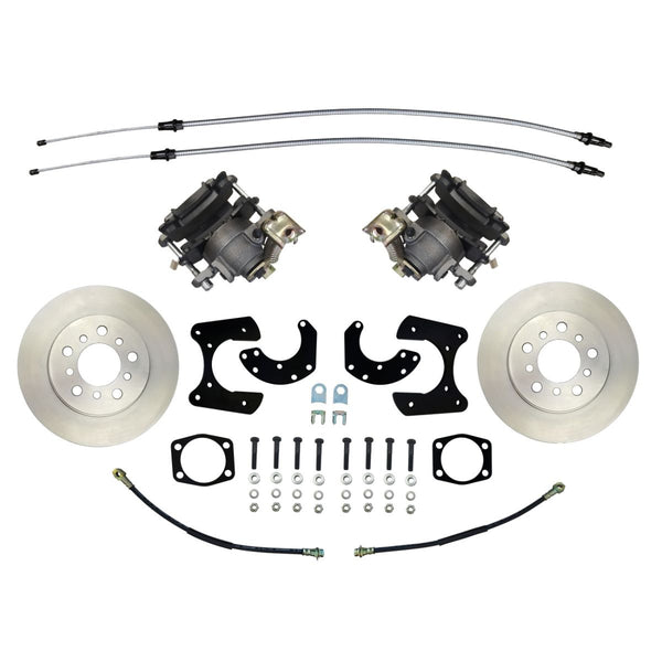 Ford New Torino Style Rear Disc Conversion Kit w/Standard Rotors w/E-Brake Cable Brackets