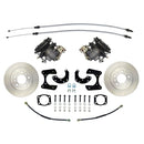 Ford New Torino Style Rear Disc Conversion Kit w/Standard Rotors w/E-Brake Cable Brackets