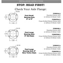 Ford Old Style Rear Disc Conversion Kit w/Cross-Drilled and Slotted Rotors w/o E-Brake Cable Brackets