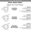 Ford New Torino Style Rear Disc Conversion Kit w/Cross-Drilled and Slotted Rotors w/o E-Brake Cable Brackets