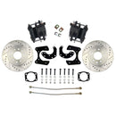 Ford New Torino Style Rear Disc Conversion Kit w/Cross-Drilled and Slotted Rotors w/o E-Brake Cable Brackets