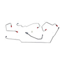 2000-07 Ford Focus Four-Wheel Disc w/ABS w/TC Front Brake Lines 4pc, OE Steel