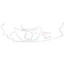 1967 Ford Galaxie Power Disc Brake Line Kit 8pc, OE Steel