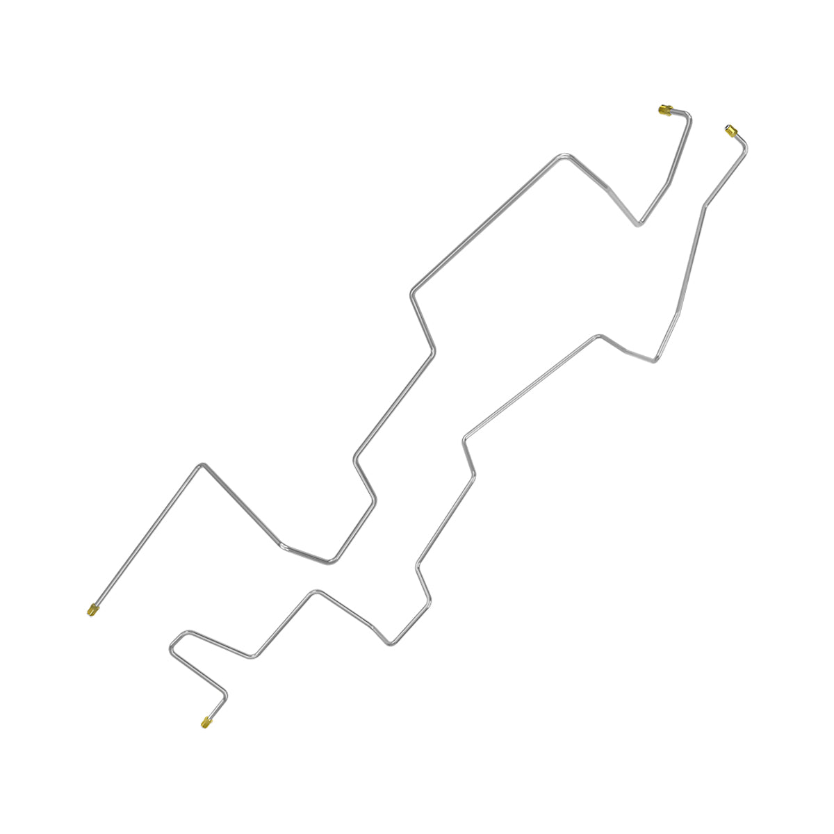 1965-66 Ford Galaxie 289CID C4 Trans Cooler Lines 2pc, OE Steel