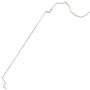 1971-72 Ford LTD Two-Door 3/8" Main Fuel Line 1pc, OE Steel