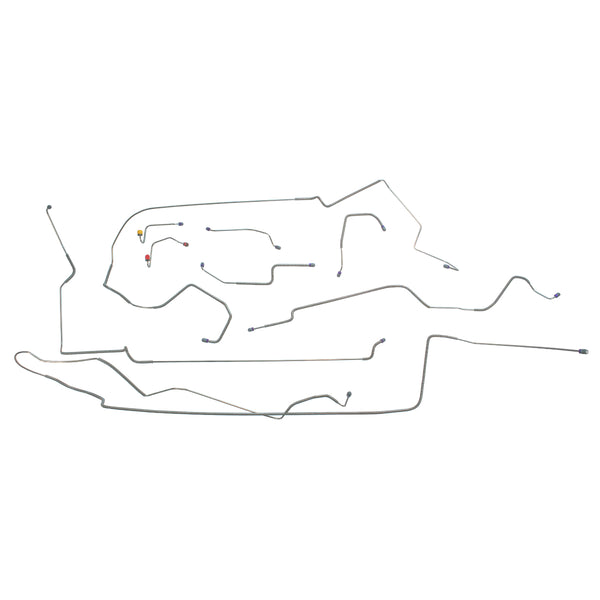 1978-83 Ford Fairmont Power Disc Brake Line Kit, OE Steel