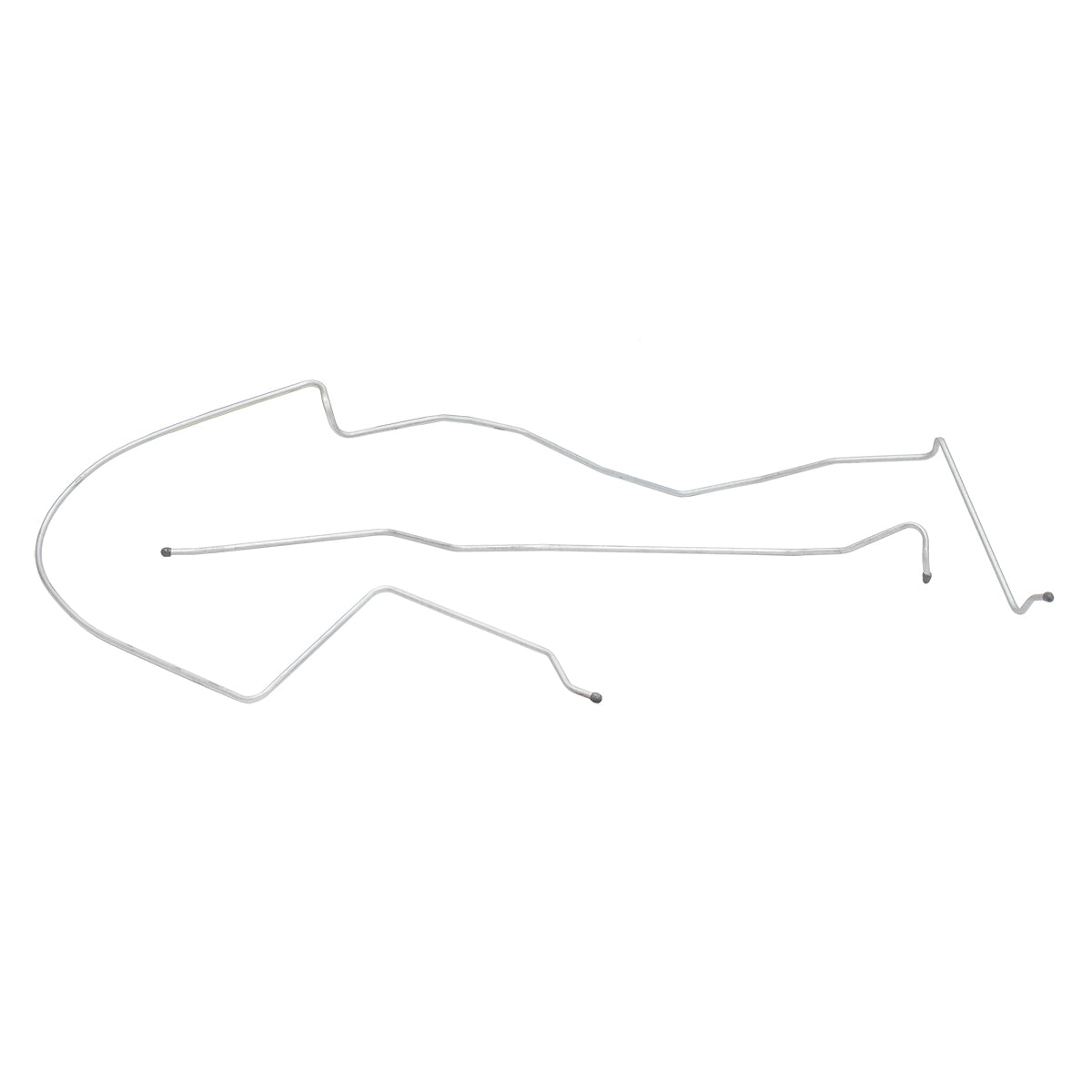 1969 Ford Mustang Tank to Pump Oversized 3/8" Main Fuel Lines 2pc, OE Steel