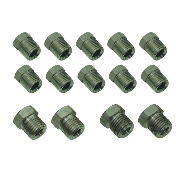 1/4 Tube Nut Fitting Pack 14pc Stainless