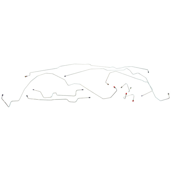 2003-04 Ford Ranger 2WD Ext. Cab Shortbed Four-Wheel ABS Brake Line Kit, OE Steel