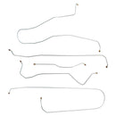 1949 Ford F3 2WD One-Ton 1/4" Drum Brake Line Kit 5pc, OE Steel