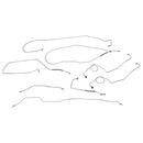 1967-70 Ford F100 F150 2WD Std. Cab Longbed Manual Drum Brake Line Kit Longbed 8pc, OE Steel