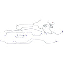 1976-79 Ford F100 F150 4WD Std. Cab Long Bed & Short Bed Power Disc Complete Brake Line Kit 9pc, OE Steel