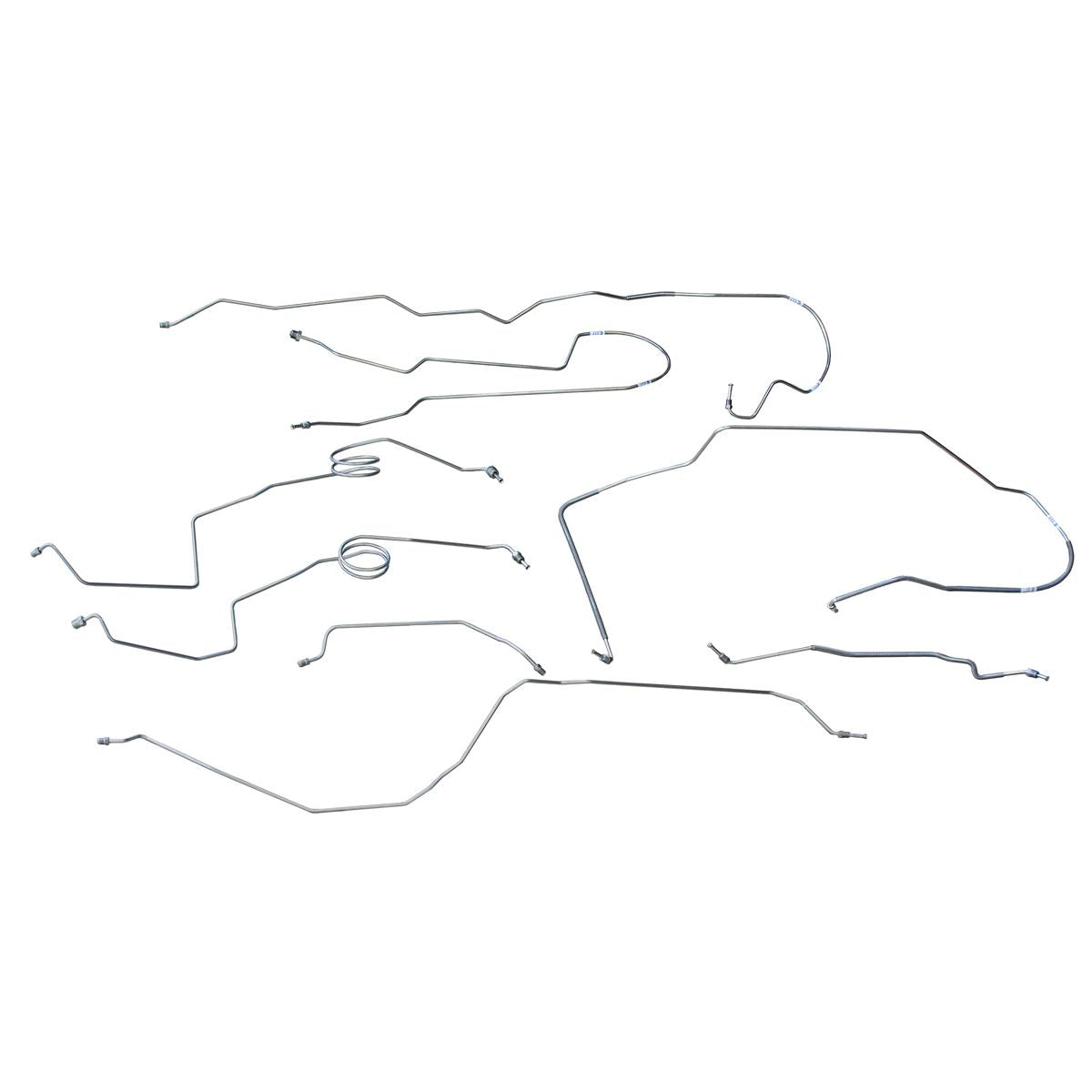 1976-79 Ford F350 4WD Std. Cab Longbed Power Disc Brake Line Kit, OE Steel