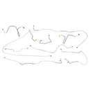 1980-86 Ford F250 F350 2WD Short Bed Power Disc Complete Brake Line Kit 8pc, OE Steel